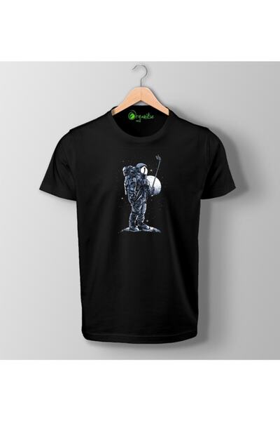SCUBAPROMO Organikse Astronaut Selfie T-shirt sa printom, unisex