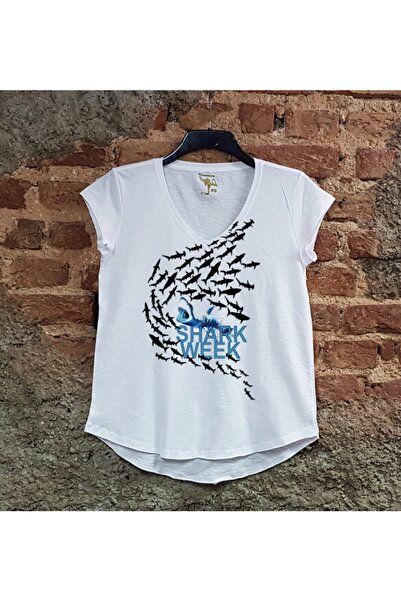 SCUBAPROMO Shark Week εμπριμέ μπλουζάκι casual