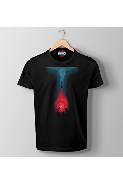 SCUBAPROMO Μαύρο μπλουζάκι Glow In The Deep Printed