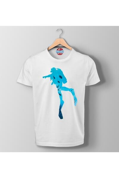 SCUBAPROMO Fishman Printed White T-Shirt