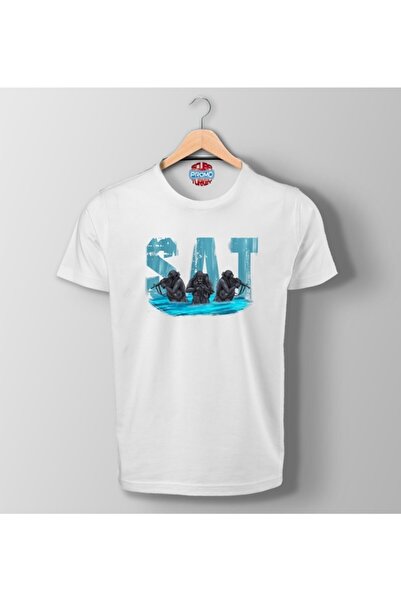 SCUBAPROMO Su Altı Taarruz Sat Baskılı Beyaz Tişört