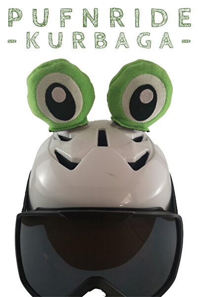 pufnride Puf Kurbağa Snowboard Kayak Bisiklet Motorsiklet Paten Kask Süsü Aksesuarı