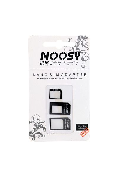 NOOSY Nano and Micro Sim Card Adapter Black