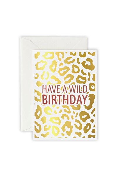 Have A Wild Birthday - Tebrik Kartı, Zarf Ve Sticker Seti