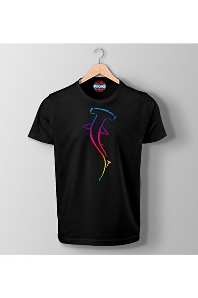 SCUBAPROMO تي شيرت أسود بطبعة هامر شارك