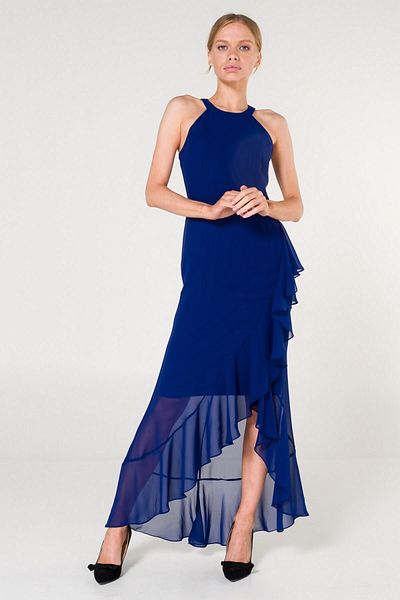 SpringStore Rochie din șifon Saks Halter Guler