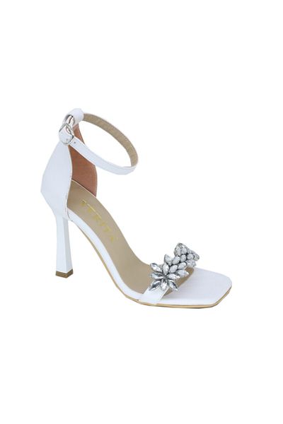 TRENDYSHOES 03300 Sandale cu o singură bandă Stone Pantofi cu toc de 9 cm pentru femei