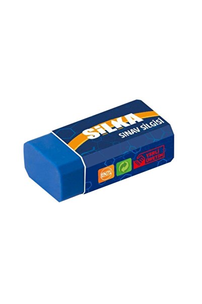 Silka Art.9 Eraser pentru examen Pachet 24 bleumarin