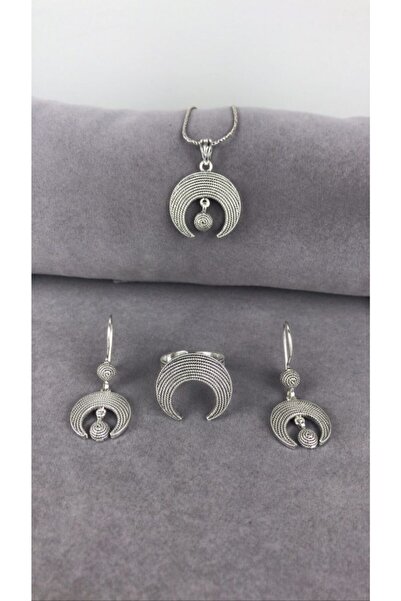 BEY SİLVER Telkari Gümüş Kadın Set