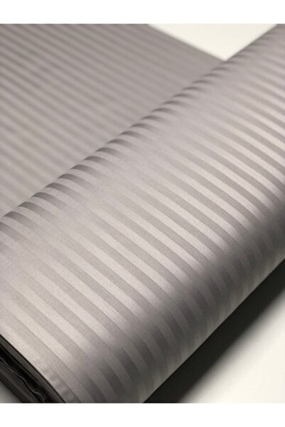 FAAL Double, Striped Cotton Satin Sheet And Pillowcase