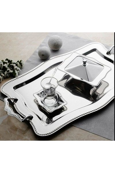 Nehir Chain Plain Tea Plate