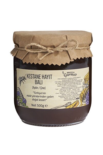 Bahçem Gurme Kestane Hayıt Ham Bal 500 Gr