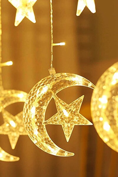 CVS Ay Yıldızlı Perde Led Işık 2,5 X 1 Metre Usb'li