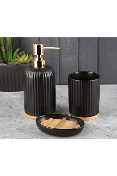 Perotti Sergıo Bambulu 3’lü Banyo Takımı