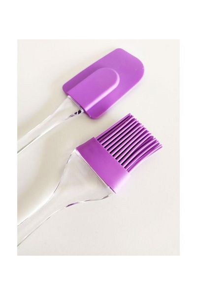 LOVYCO Set of 2 Silicone Spatula and Egg Brush