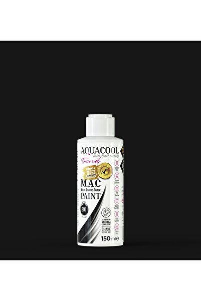 Aquacool Trend M.a.c Su Bazlı Akrilik Boya 891 Siyah 150 ml