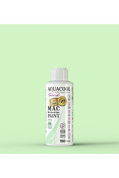 Aquacool Trend M.a.c Su Bazlı Akrilik Boya 610 Seladon 150 ml