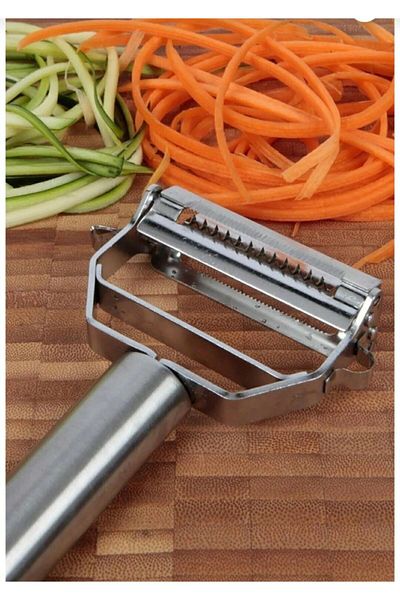 Kitchen Pembelia مقشرة جوليان من الفولاذ المقاوم للصدأ
