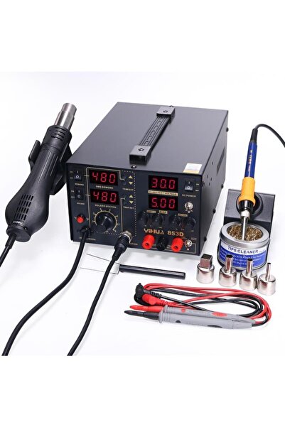 Yihua Yıhua 853d 30v 5a Güç Kaynaklı Sıcak Hava Üflemeli Havya Istasyonu