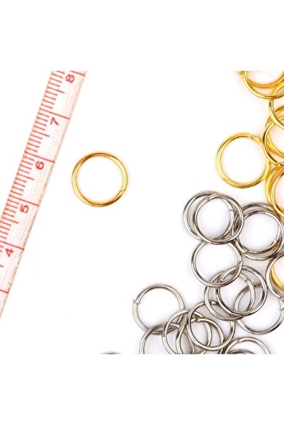 ABOOWE Kristal Octagon Ve Toptaş Avize Taşı Metal Halkası 10 Paket (500 ADET)