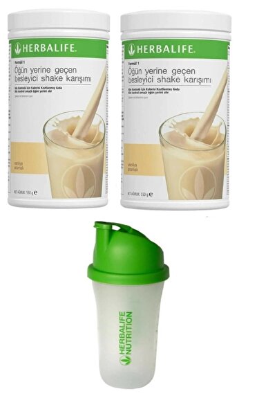 Herbalife 2 Adet Vanilya Shake ve 1 Shaker