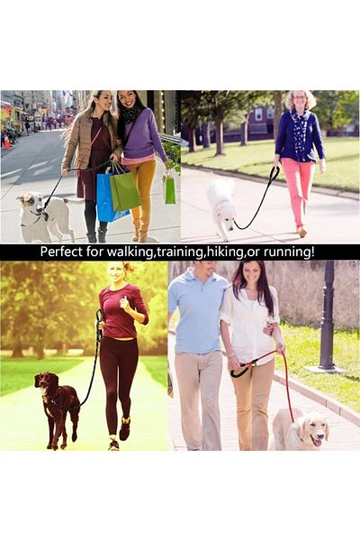 TechnoSmart Dog Collar Reflective 130 Cm Rope for Medium and Large Size Dogs