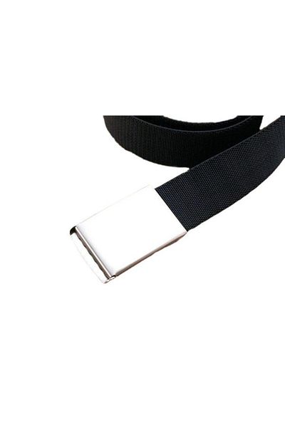 başkent çanta Unisex Μαύρη υφασμάτινη ζώνη αθλητικού τακτικού στυλ
