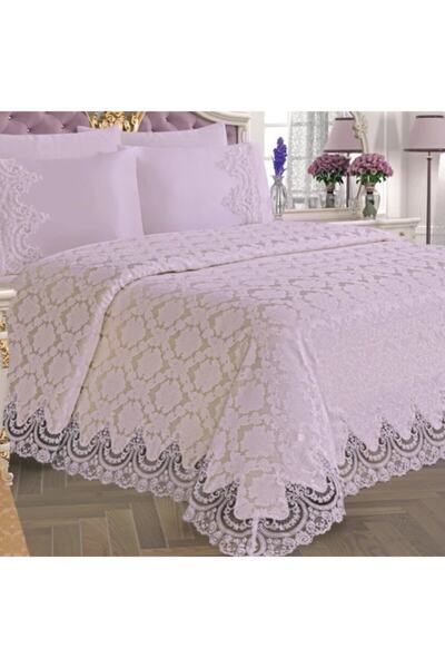 GİZEM مجموعة بيكيه مزدوجة من الدانتيل الفرنسي من شانيل