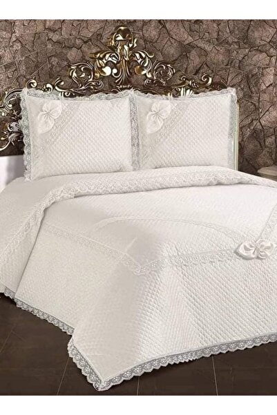 Alfima Güpürlü Çift Kişilik Yatak Örtüsü Takımı