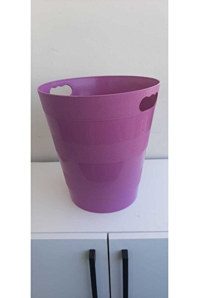 Poliwork Pembe Plastik Patates Soğan Kovası Çöp Kovası Çok Amaçlı Kova 12,5 Lt