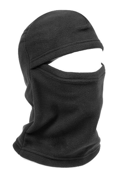 PAKER GİYİM Black Thermal Winter Fleece Snow Mask Balaclava
