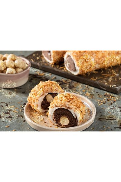 MEŞHUR SAFRANBOLU LOKUMCUSU Sarma Kadayif Covered Chocolate Hazelnut Turkish Delight 500 Gr