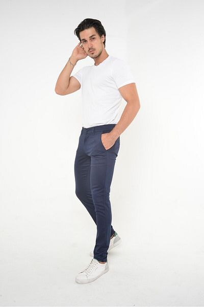 comstar Ανδρικό Slim Cotton Classic A.Laci Skinny Chino Παντελόνι