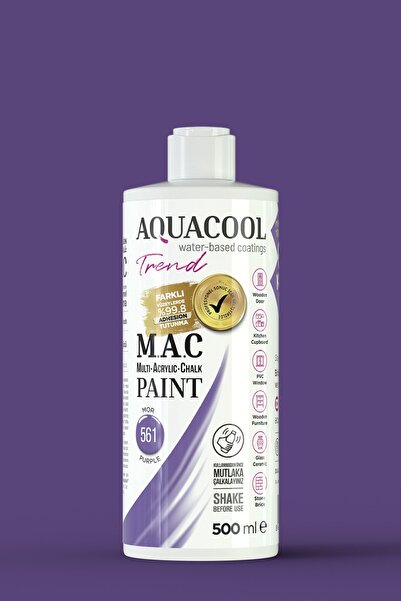 Aquacool Trend M.a.c Su Bazlı Akrilik Boya 561 Mor 500 ml