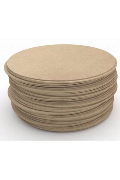 NeşeliAtölyem Στρογγυλή ακατέργαστη πλάκα MDF 32 cm (12 τεμάχια)