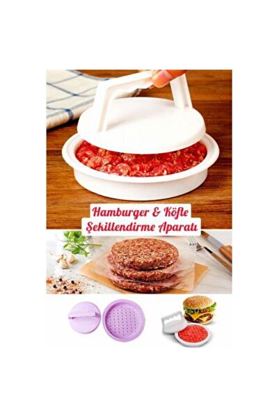 Alışverişhanem Hamburger Köfte Şekillendirici Köfte Kalıbı Hamburger Pratik P...