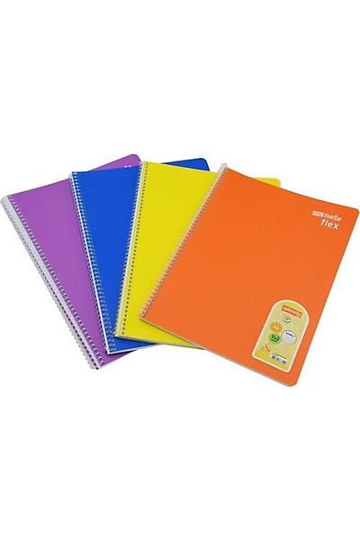 Mynote Caiet cu spirală flexibilă cu 160 de coli portocaliu
