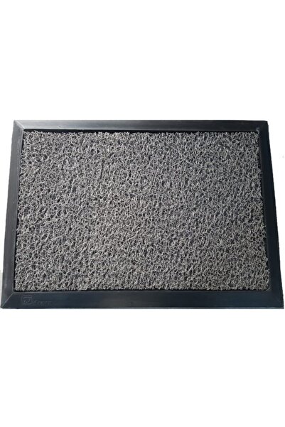 BlackBird Home Kauçuklu Hijyen Paspası Gri Kıvırcıklı 60x80