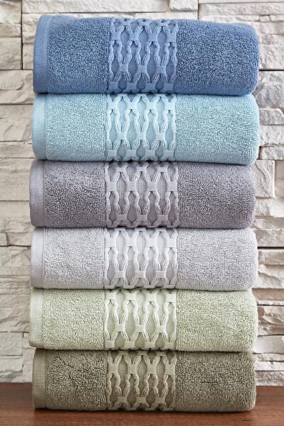 Dantela Бавовняний 70x140 см Набір з 6 рушників для ванної кімнати Код 9041