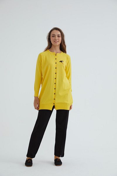 Niliwi Balloon Cardigan Yellow