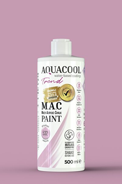 Aquacool Trend Su Bazlı Akrilik Boya 532 Eflatun 500 ml