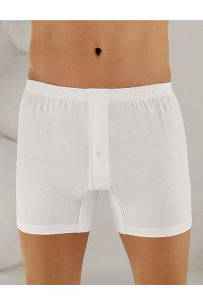Şahinler Men's Buttoned Combed Cotton Boxer 3 Pack E10