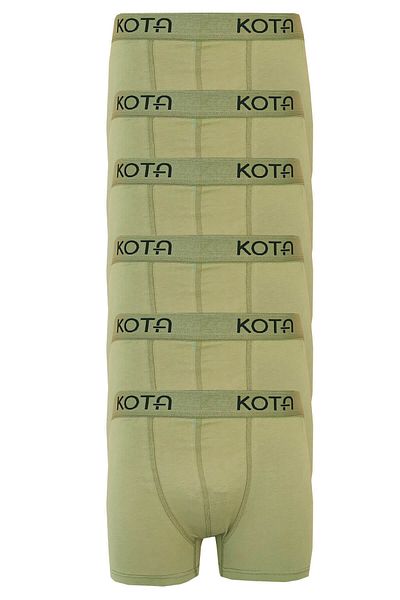 KOTA Ανδρικά μποξεράκια Lycra 6 τεμαχίων, βαμβακερά εύκαμπτα, άνετα, πολύχρωμα πόδια