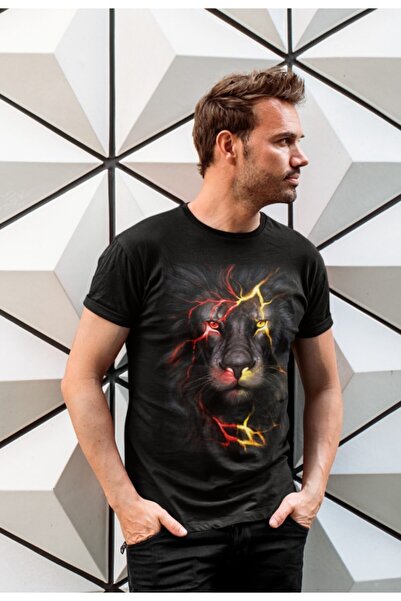 Tshirt Karnaval Lion Design Unisex Black Special Design T-shirt