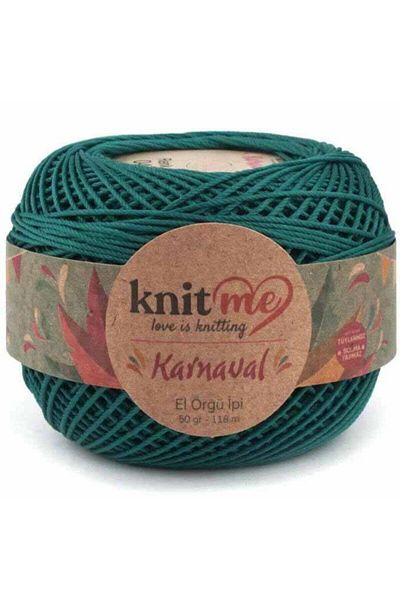 knitme حبل لكمة بتصميم كرنفال محبوك باللون الأخضر 4111