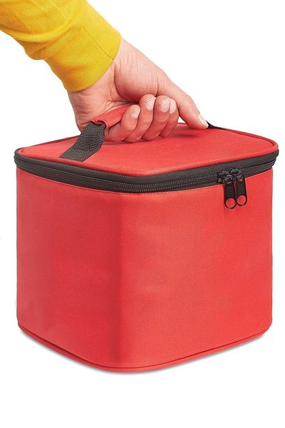 figiza Insulated Food Carrying Bag Cold Warm Keeping Lunchbox Bag (red)