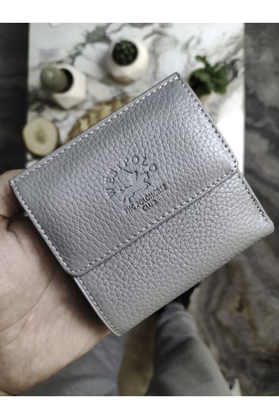 Westpolo Θήκη κάρτας πορτοφολιού Unisex από γνήσιο δέρμα με θήκη για κέρματα