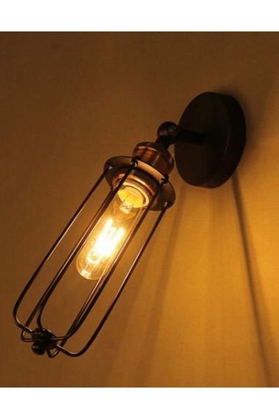 demet habek mylights Retro Vintage Rustic Fafes Articulated Movable Sconce