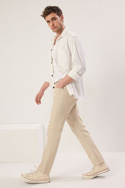 Trendyol Collection Τζιν ίσια σε χρώμα πέτρας - TMNAW23JE00023 Τζιν παντελόνι