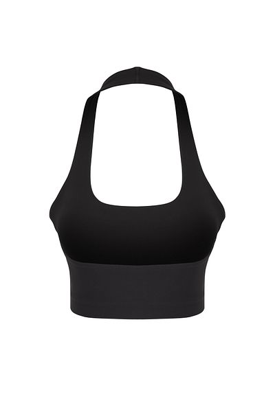 Trendyol Collection Black Brushed Scuba Covered Sports Bra Thmss25Ss00022